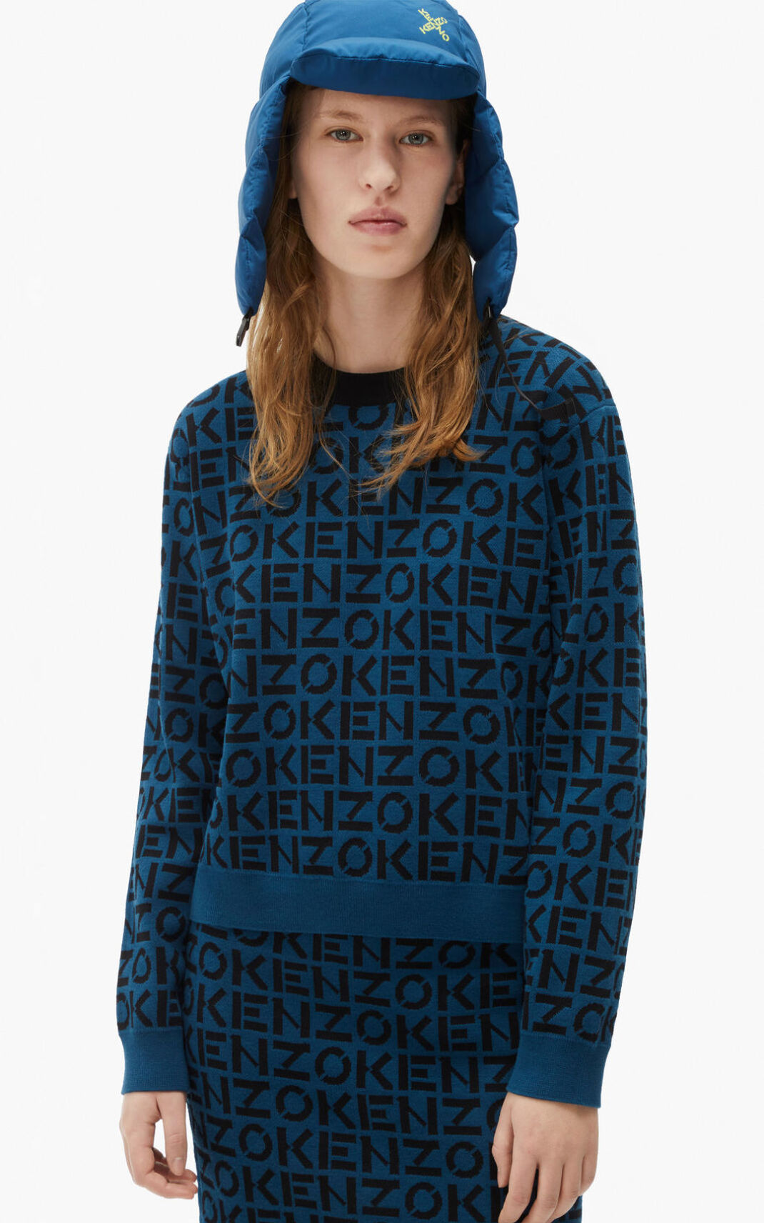 Kenzo Sport monogram Puloveri Ženske - Tamno Plave - Hrvatska KYQEMA539